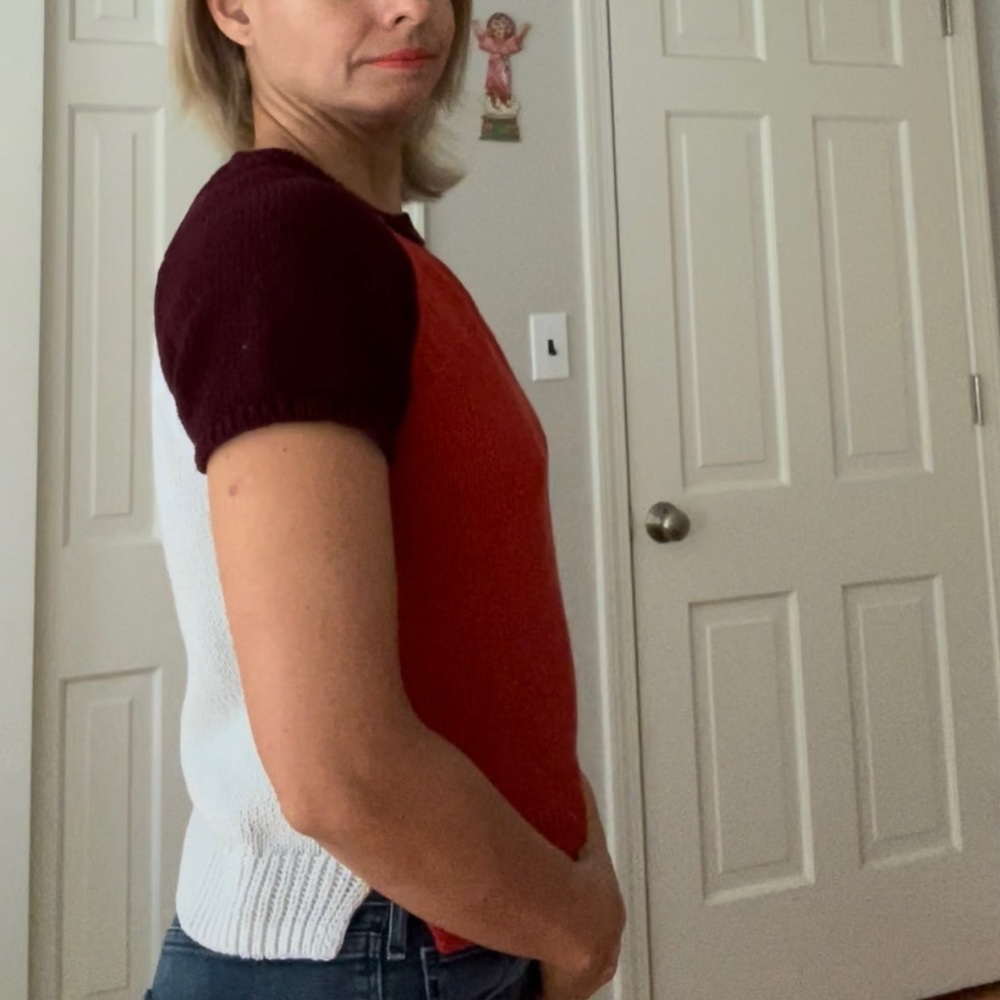 Madewell Color-Block Sweater Top - image 4